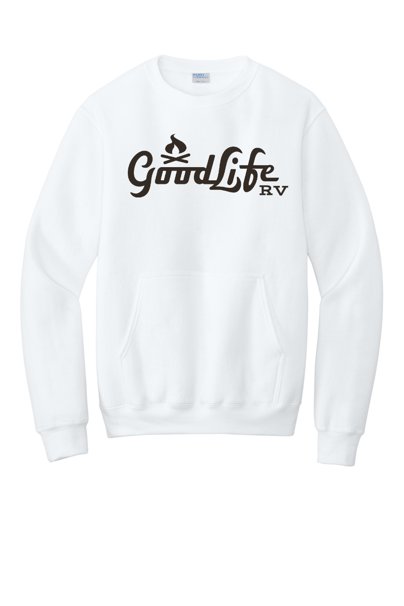 Port & Company® Core Fleece Crewneck Pocket Sweatshirt - PC78PKT - DTF