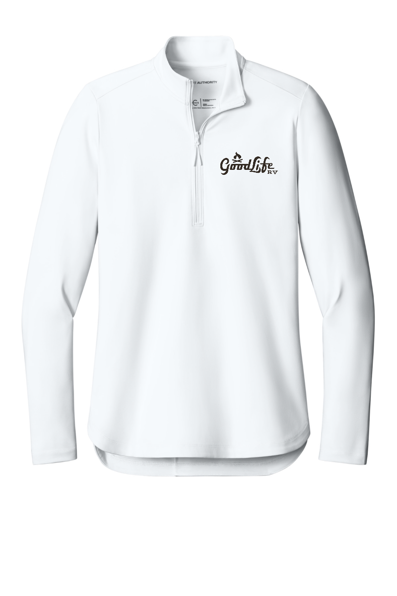 Port Authority Women's C-FREE Double Knit 1/4-Zip - LK880 - EMB