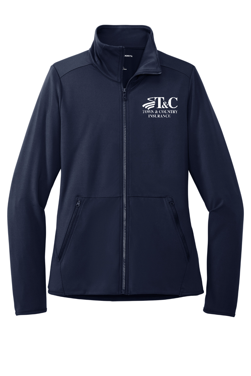 Port Authority Ladies Accord Stretch Fleece Full-Zip - LK595 - T&C