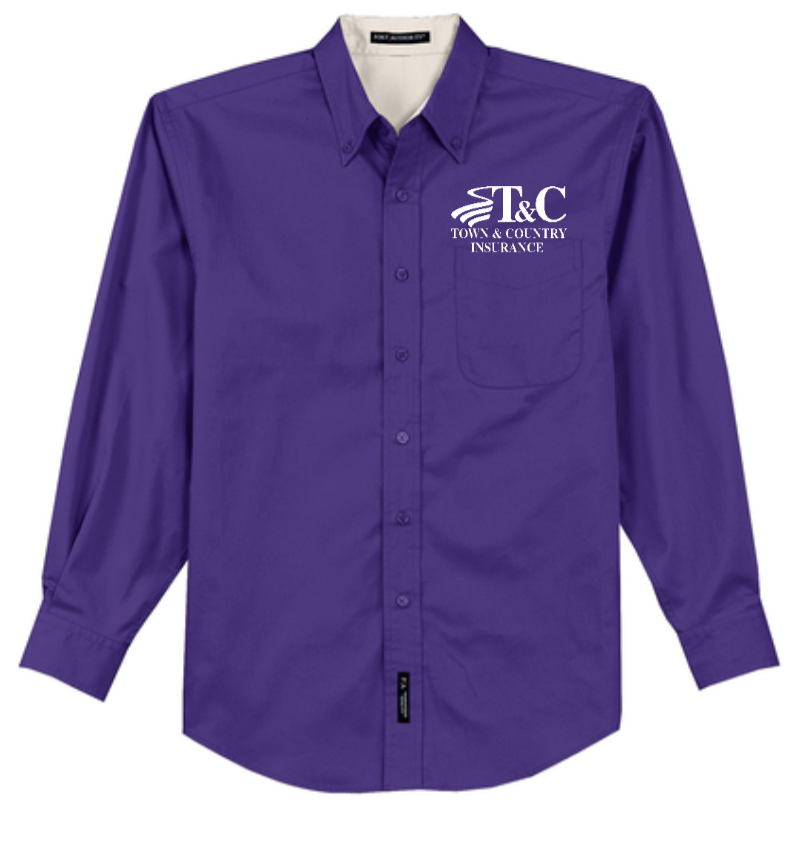 Extended Sizes - Port Authority Tall Long Sleeve Easy Care Shirt - TLS608 - T&C