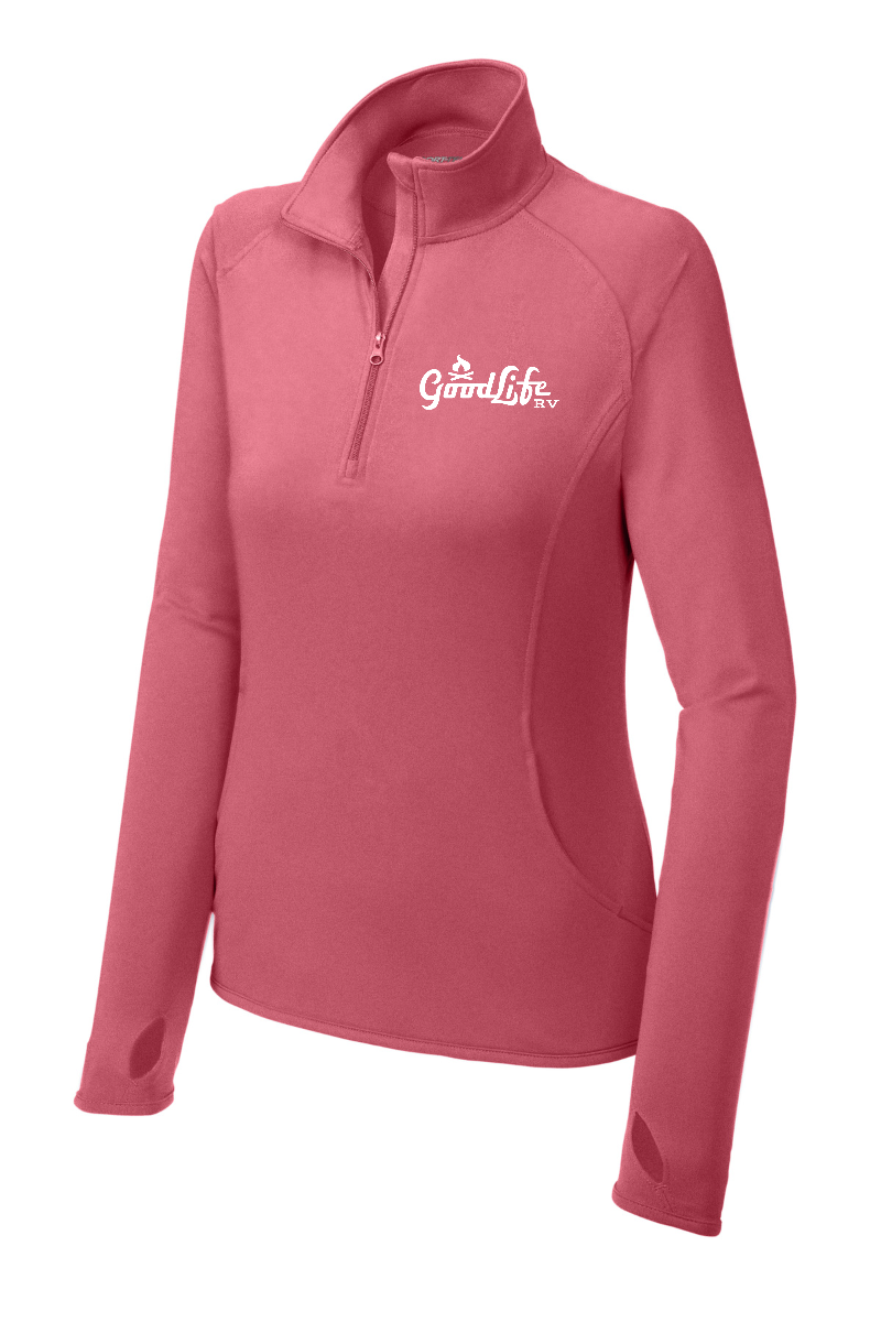 Women's Sport-Wick® Stretch 1/4-Zip Pullover - LST850 - EMB