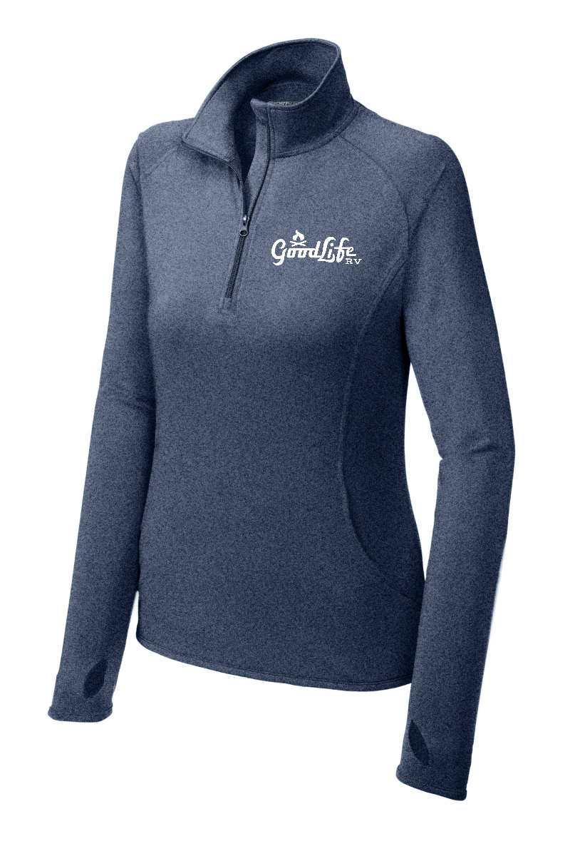 Women's Sport-Wick® Stretch 1/4-Zip Pullover - LST850 - EMB