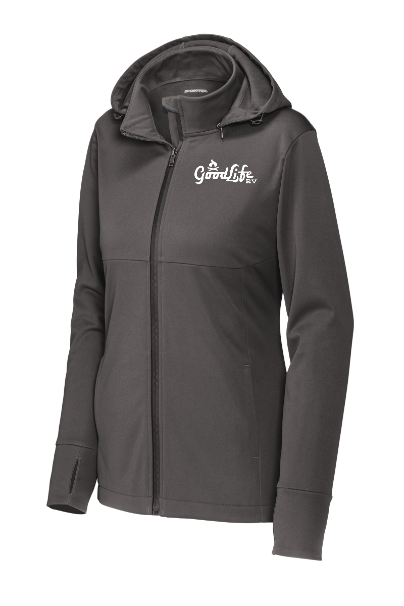 Sport-Tek® Women's Hooded Soft Shell Jacket - LST980 - EMB