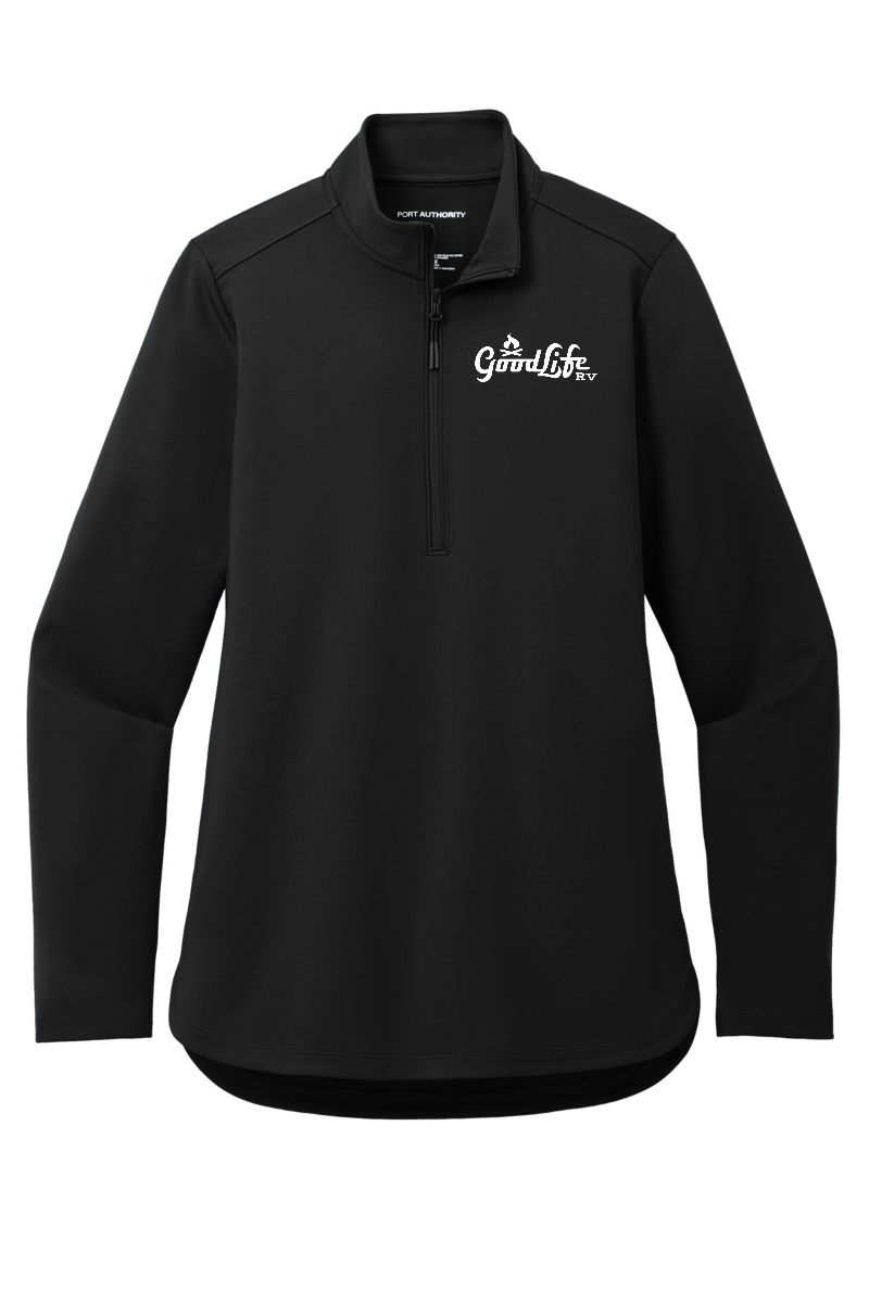 Port Authority Women's C-FREE Double Knit 1/4-Zip - LK880 - EMB