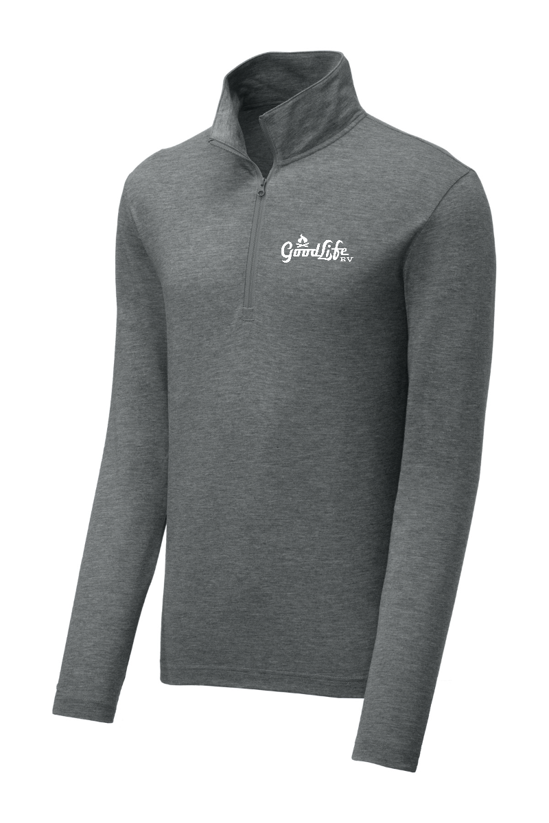 Sport-Tek PosiCharge Tri-Blend Wicking 1/4-Zip Pullover - ST407- EMB