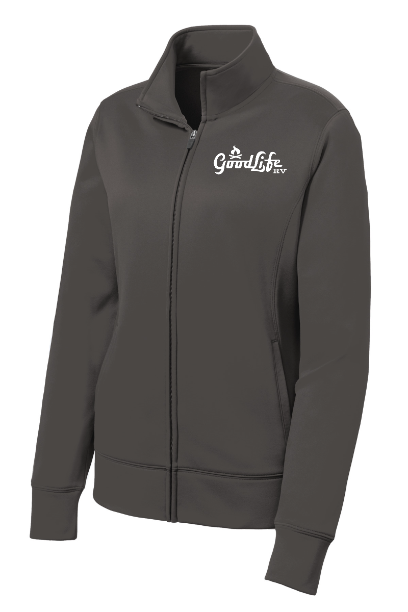 Sport-Tek® Women's Sport-Wick® Fleece Full-Zip Jacket - LST241 - EMB