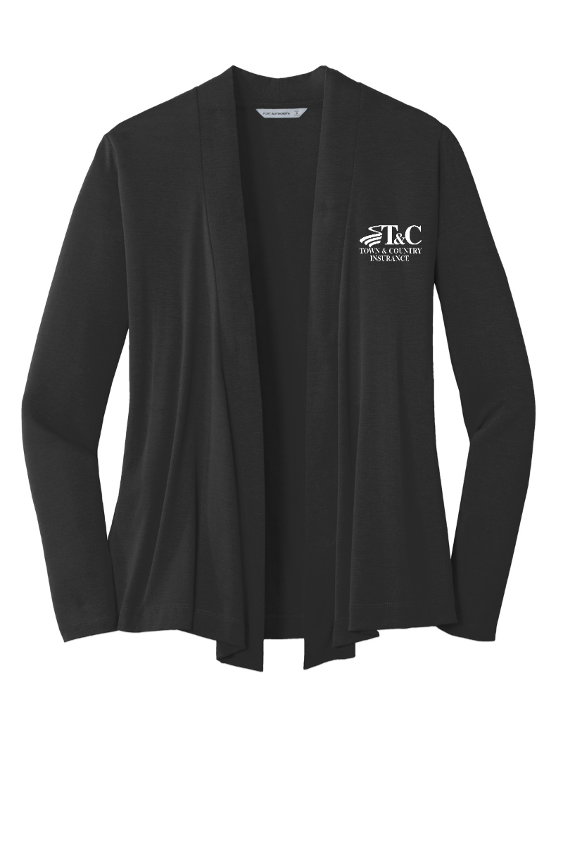 Extended Sizes - Port Authority Ladies Concept Knit Cardigan - L5430 - T&C