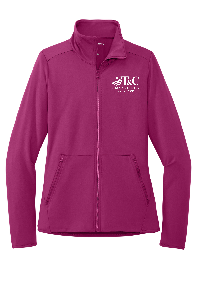 Port Authority Ladies Accord Stretch Fleece Full-Zip - LK595 - T&C