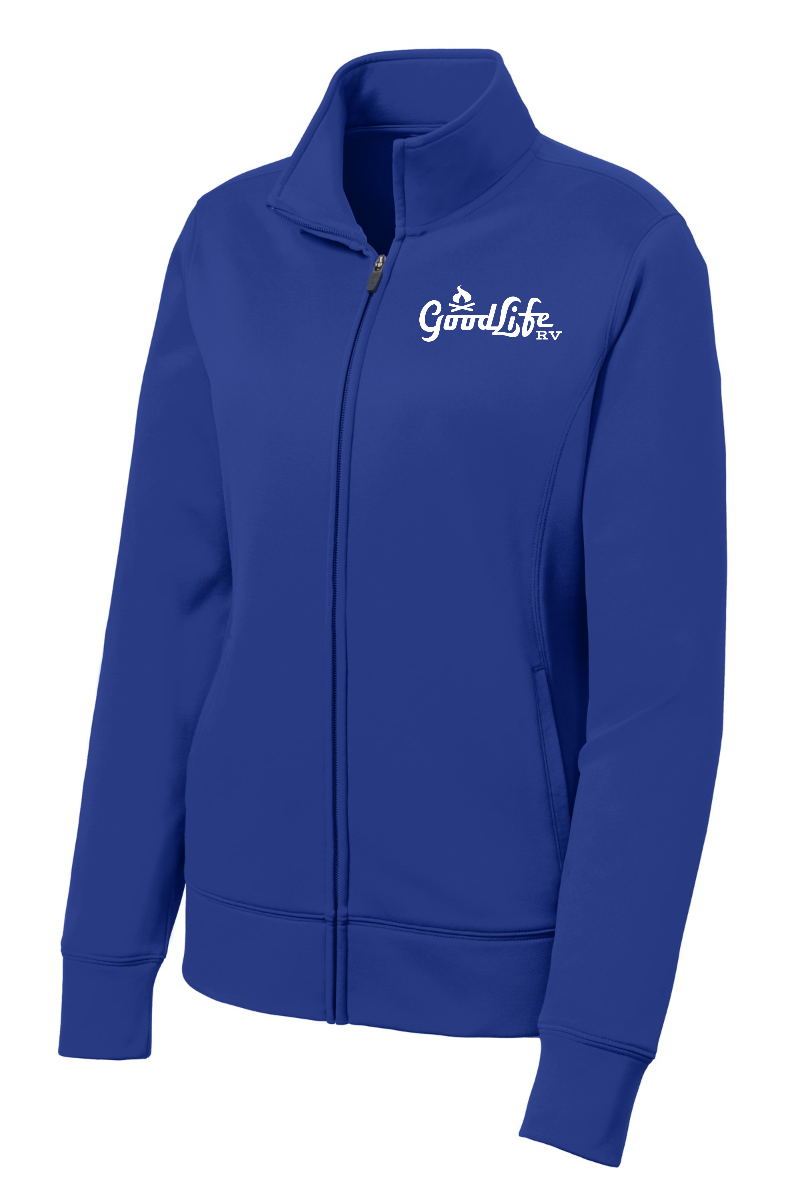 Sport-Tek® Women's Sport-Wick® Fleece Full-Zip Jacket - LST241 - EMB