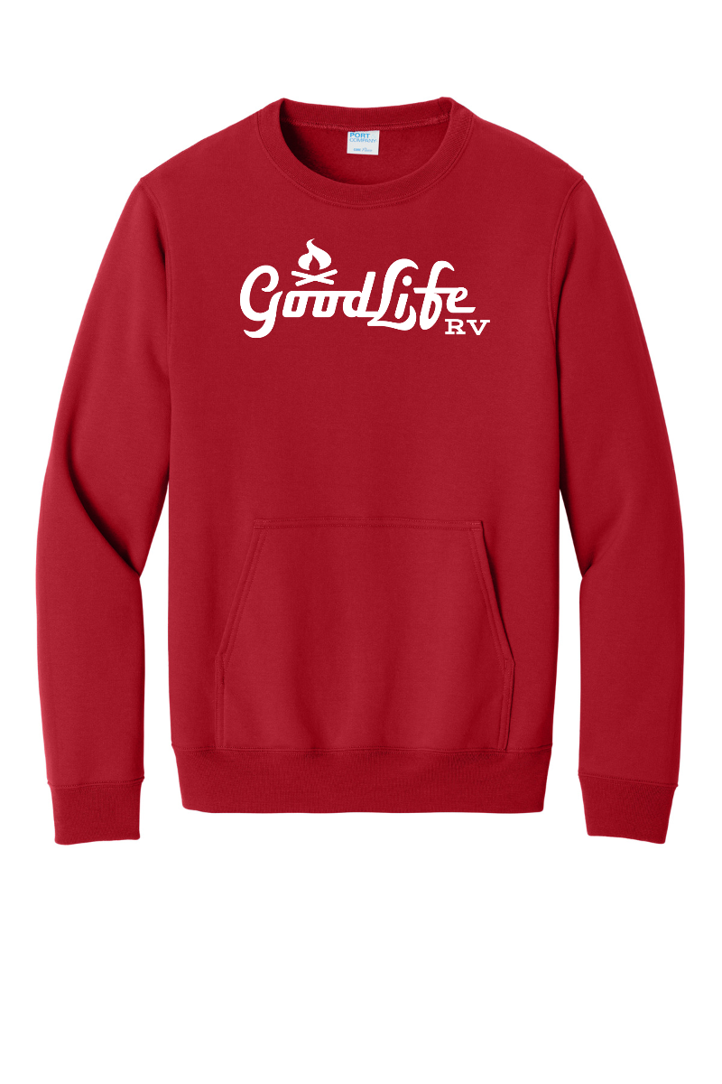 Port & Company® Core Fleece Crewneck Pocket Sweatshirt - PC78PKT - DTF