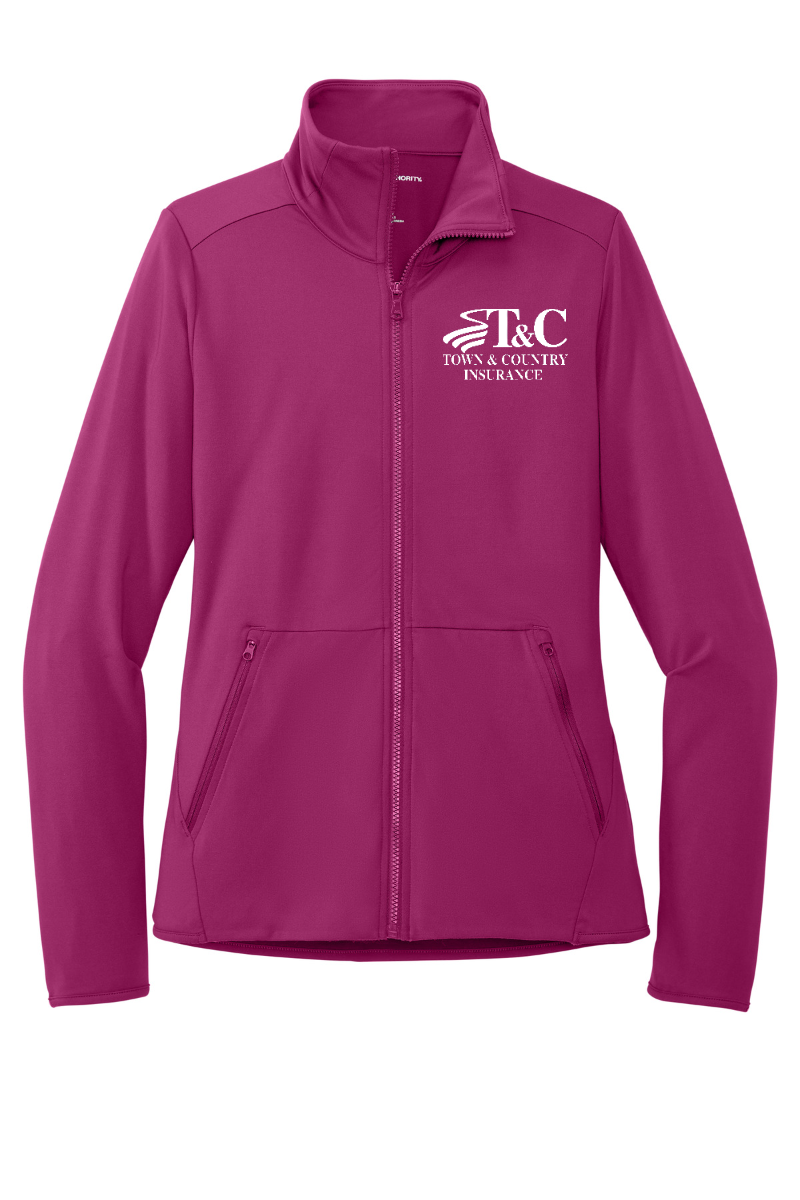 Port Authority Ladies Accord Stretch Fleece Full-Zip - LK595 - T&C