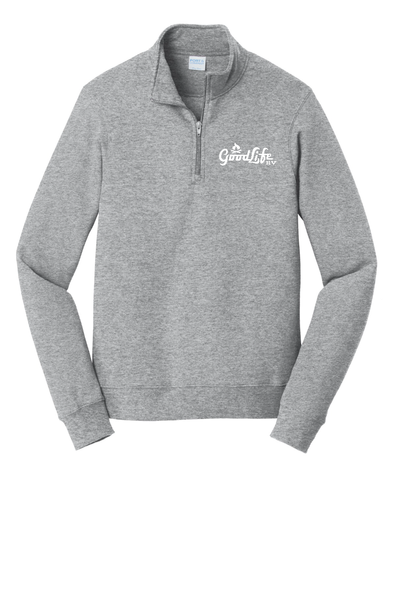 Port & Company® Fan Favorite™ Fleece 1/4-Zip Pullover Sweatshirt - PC850Q - EMB