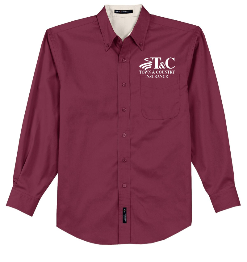 Extended Sizes - Port Authority Tall Long Sleeve Easy Care Shirt - TLS608 - T&C