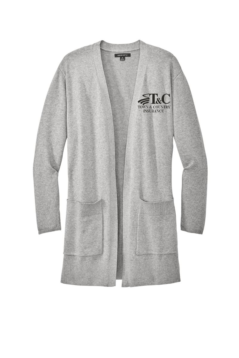 Extended Sizes - Mercer+Mettle Women's Open Front Cardigan Sweater - MM3023 - T&C