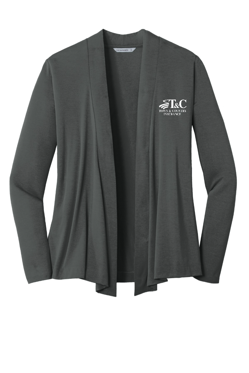 Extended Sizes - Port Authority Ladies Concept Knit Cardigan - L5430 - T&C