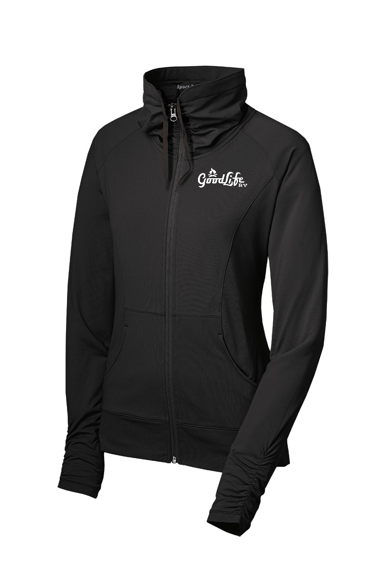 Sport-Tek® Women's Sport-Wick® Stretch Full-Zip Jacket - LST852 - EMB