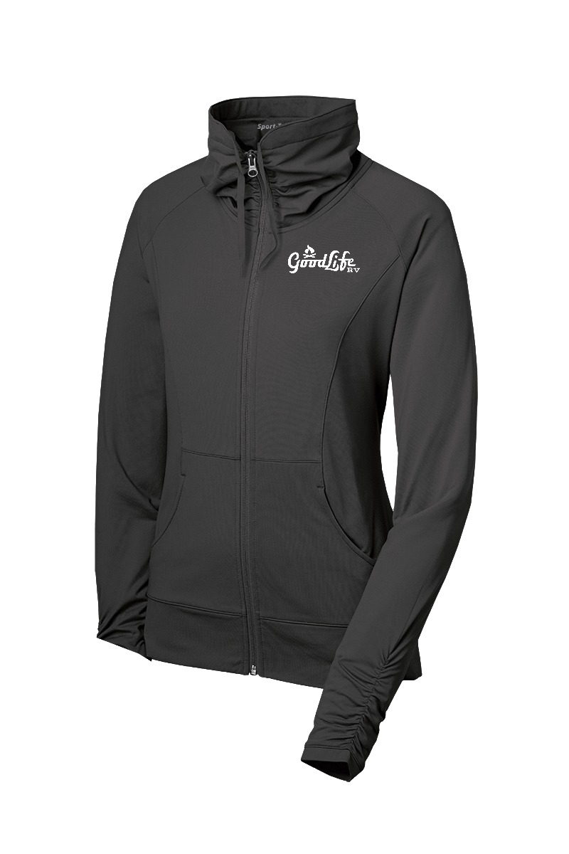 Sport-Tek® Women's Sport-Wick® Stretch Full-Zip Jacket - LST852 - EMB