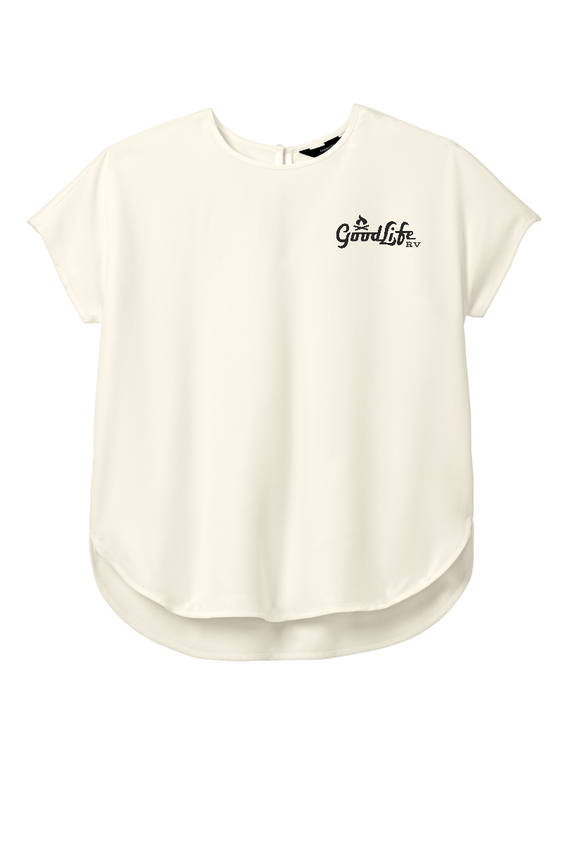 Mercer+Mettle Women's Stretch Crepe Crew - MM2015 - EMB
