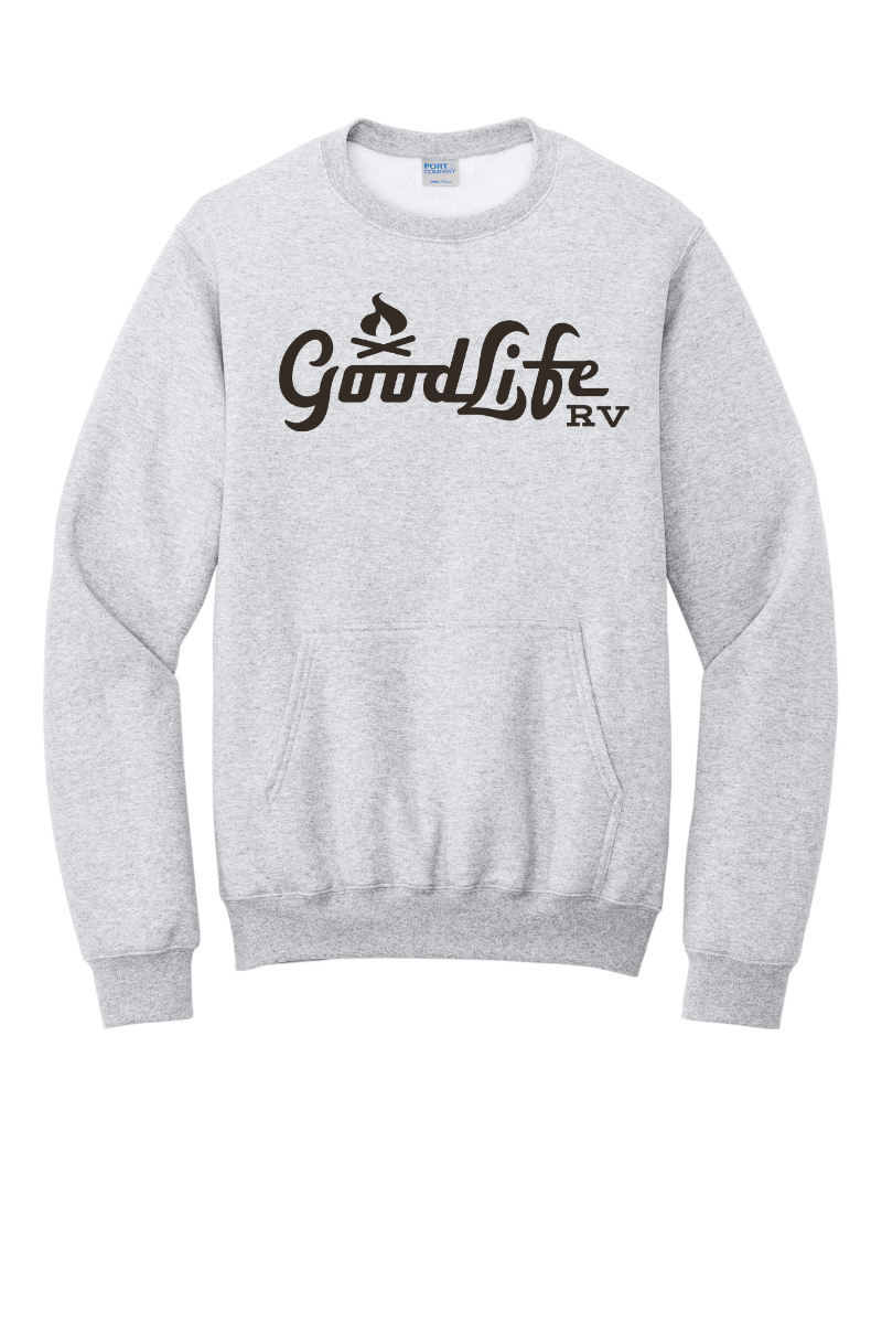 Port & Company® Core Fleece Crewneck Pocket Sweatshirt - PC78PKT - DTF