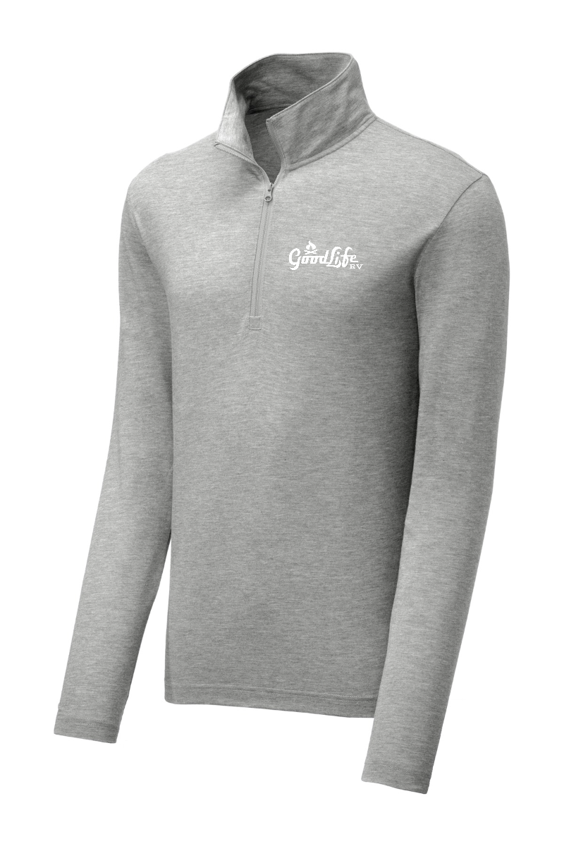 Sport-Tek PosiCharge Tri-Blend Wicking 1/4-Zip Pullover - ST407- EMB
