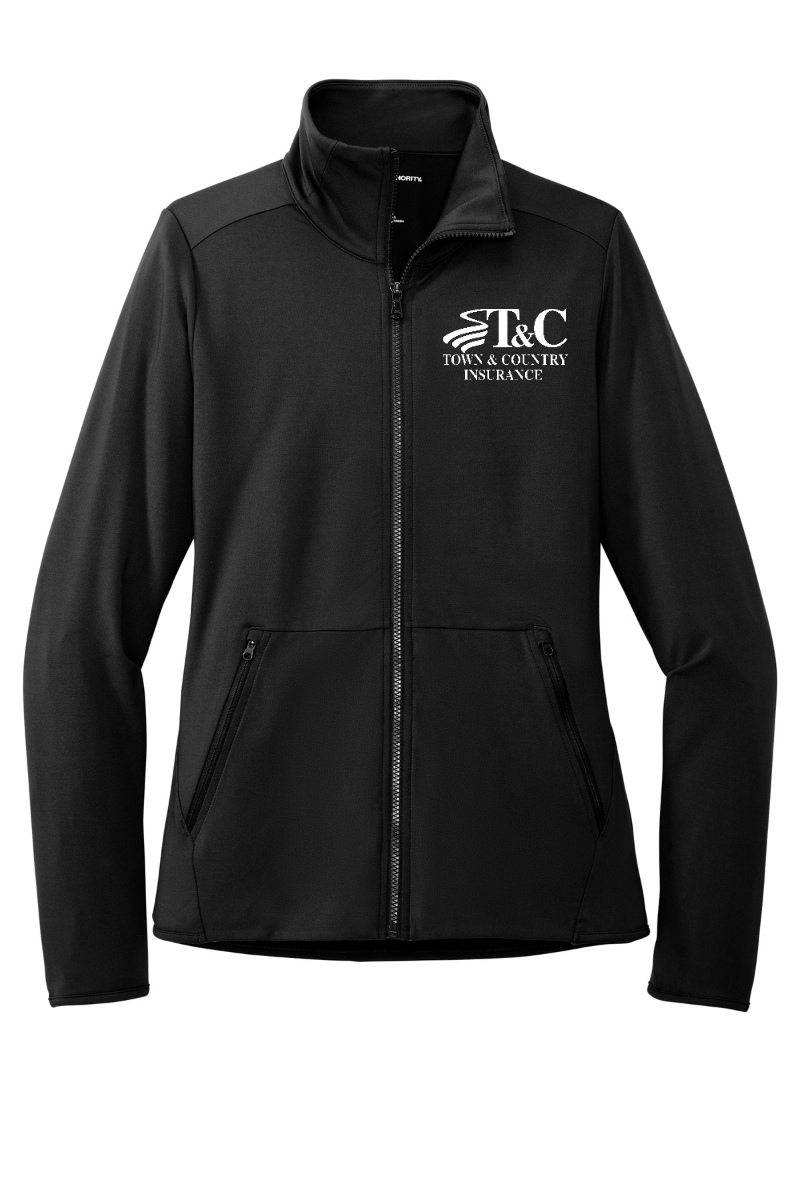 Port Authority Ladies Accord Stretch Fleece Full-Zip - LK595 - T&C