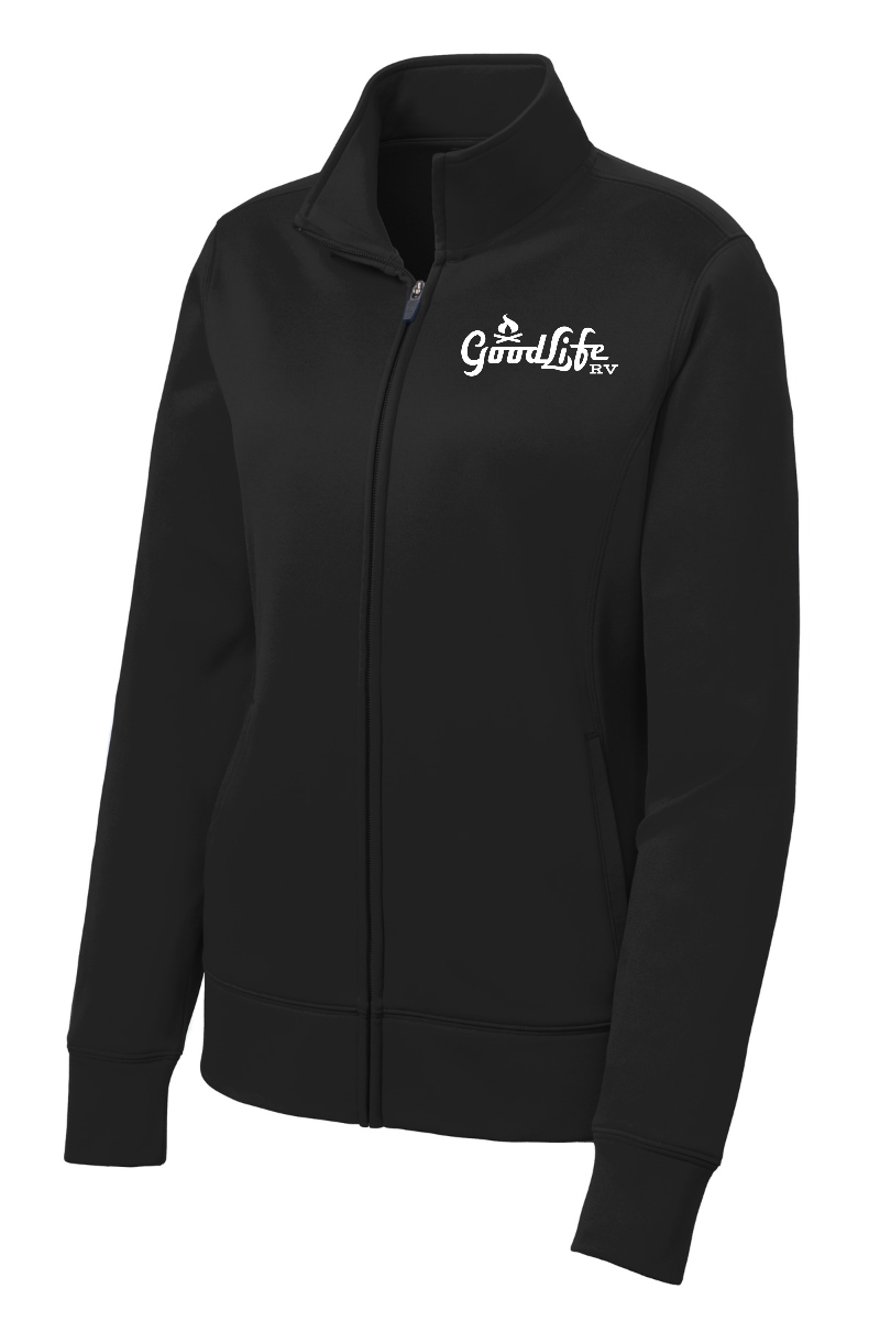 Sport-Tek® Women's Sport-Wick® Fleece Full-Zip Jacket - LST241 - EMB