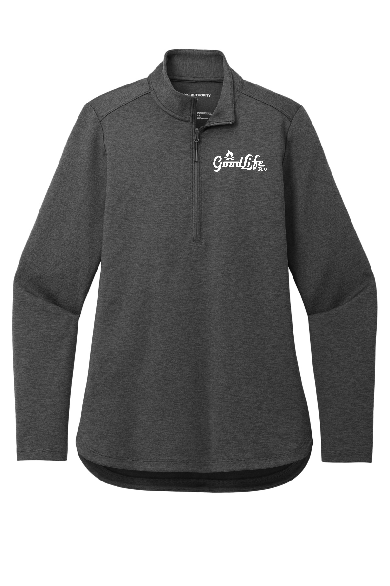 Port Authority Women's C-FREE Double Knit 1/4-Zip - LK880 - EMB
