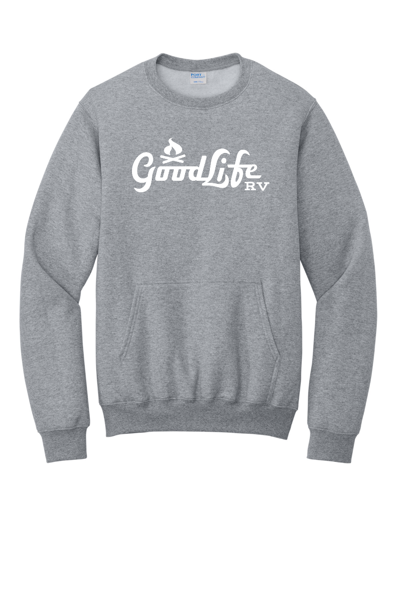 Port & Company® Core Fleece Crewneck Pocket Sweatshirt - PC78PKT - DTF