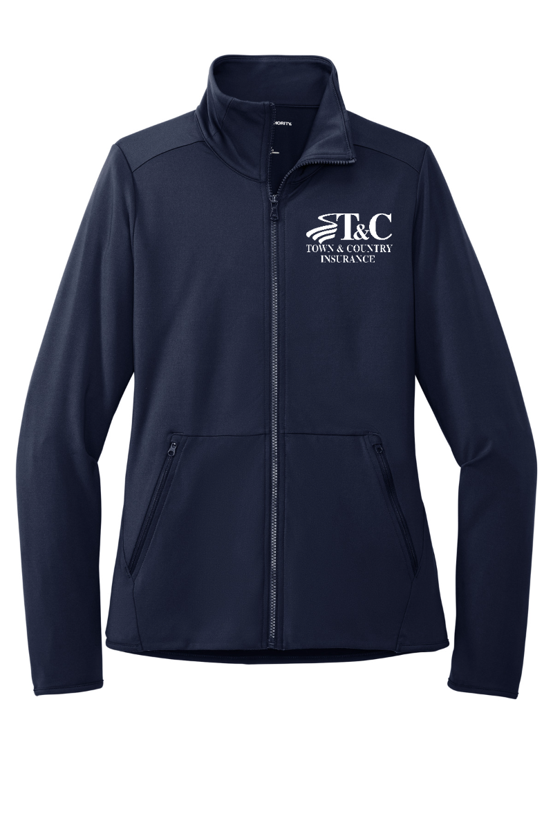 Port Authority Ladies Accord Stretch Fleece Full-Zip - LK595 - T&C