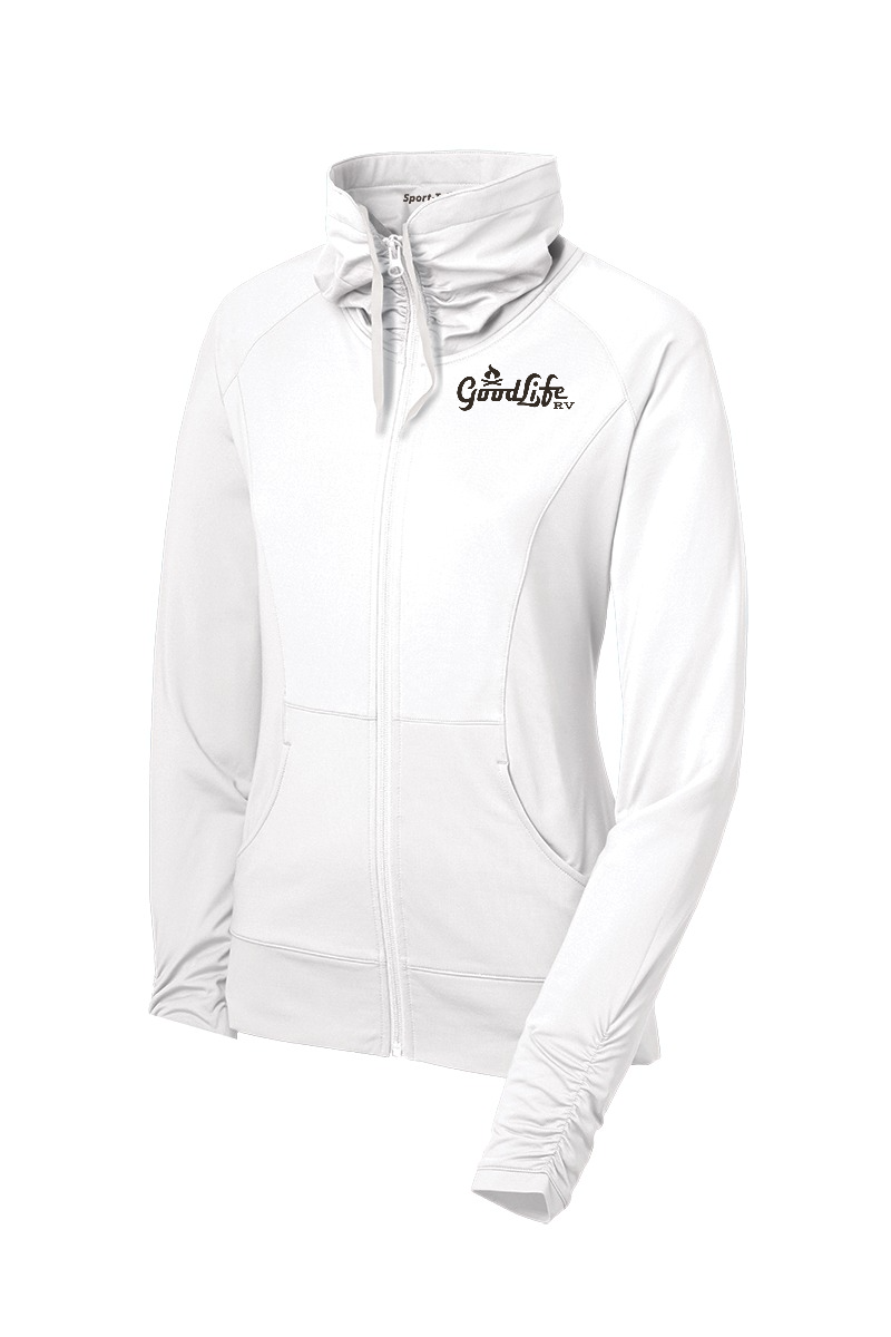 Sport-Tek® Women's Sport-Wick® Stretch Full-Zip Jacket - LST852 - EMB