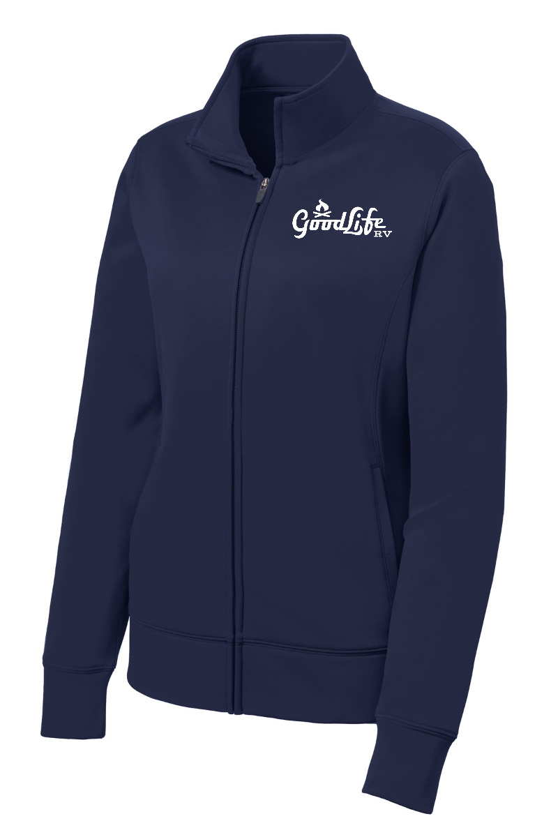 Sport-Tek® Women's Sport-Wick® Fleece Full-Zip Jacket - LST241 - EMB