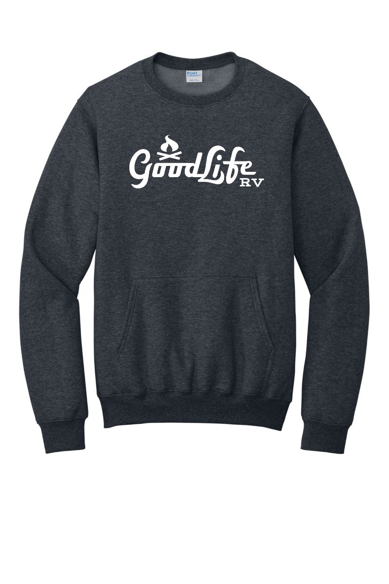 Port & Company® Core Fleece Crewneck Pocket Sweatshirt - PC78PKT - DTF
