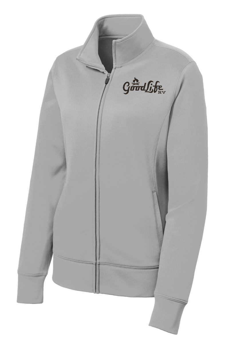 Sport-Tek® Women's Sport-Wick® Fleece Full-Zip Jacket - LST241 - EMB