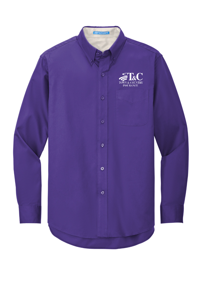 Extended Sizes - Port Authority Long Sleeve Easy Care Shirt - S608 - T&C