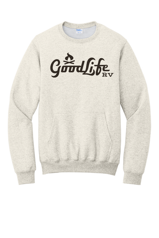 Port & Company® Core Fleece Crewneck Pocket Sweatshirt - PC78PKT - DTF