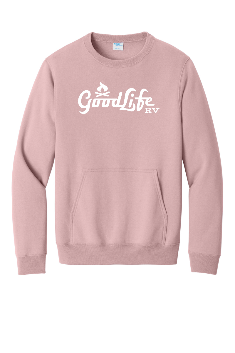 Port & Company® Core Fleece Crewneck Pocket Sweatshirt - PC78PKT - DTF