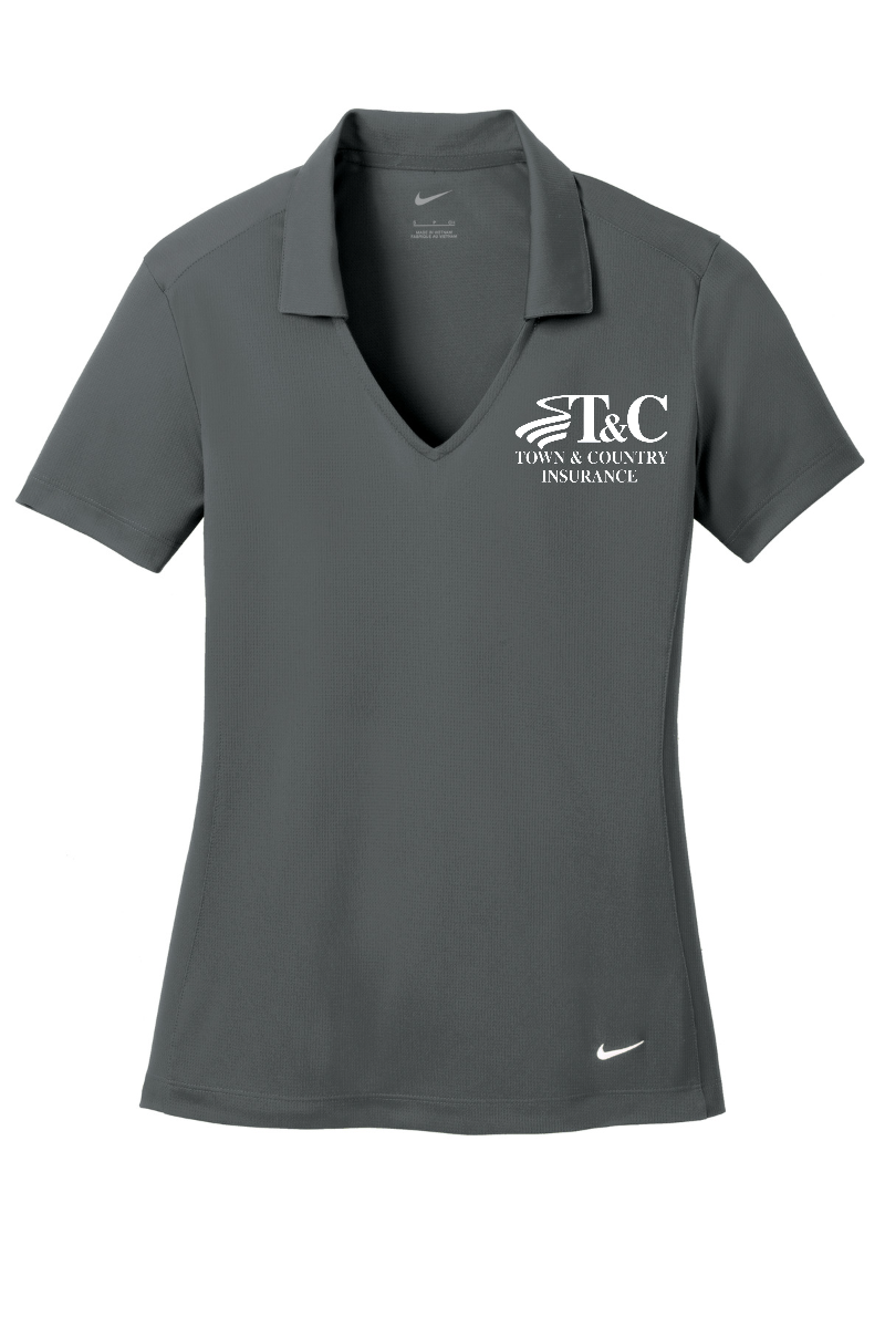 Extended Sizes - Nike Golf Ladies Dri-FIT Vertical Mesh Polo - 637165 - T&C