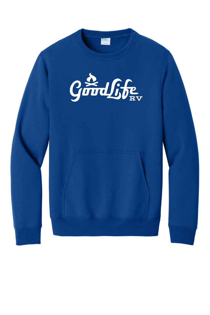 Port & Company® Core Fleece Crewneck Pocket Sweatshirt - PC78PKT - DTF