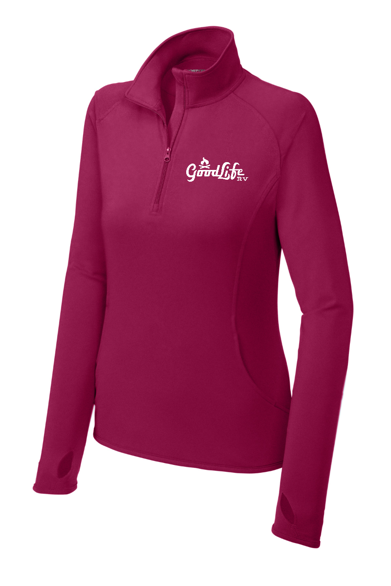 Women's Sport-Wick® Stretch 1/4-Zip Pullover - LST850 - EMB