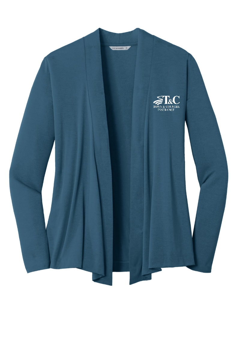 Extended Sizes - Port Authority Ladies Concept Knit Cardigan - L5430 - T&C