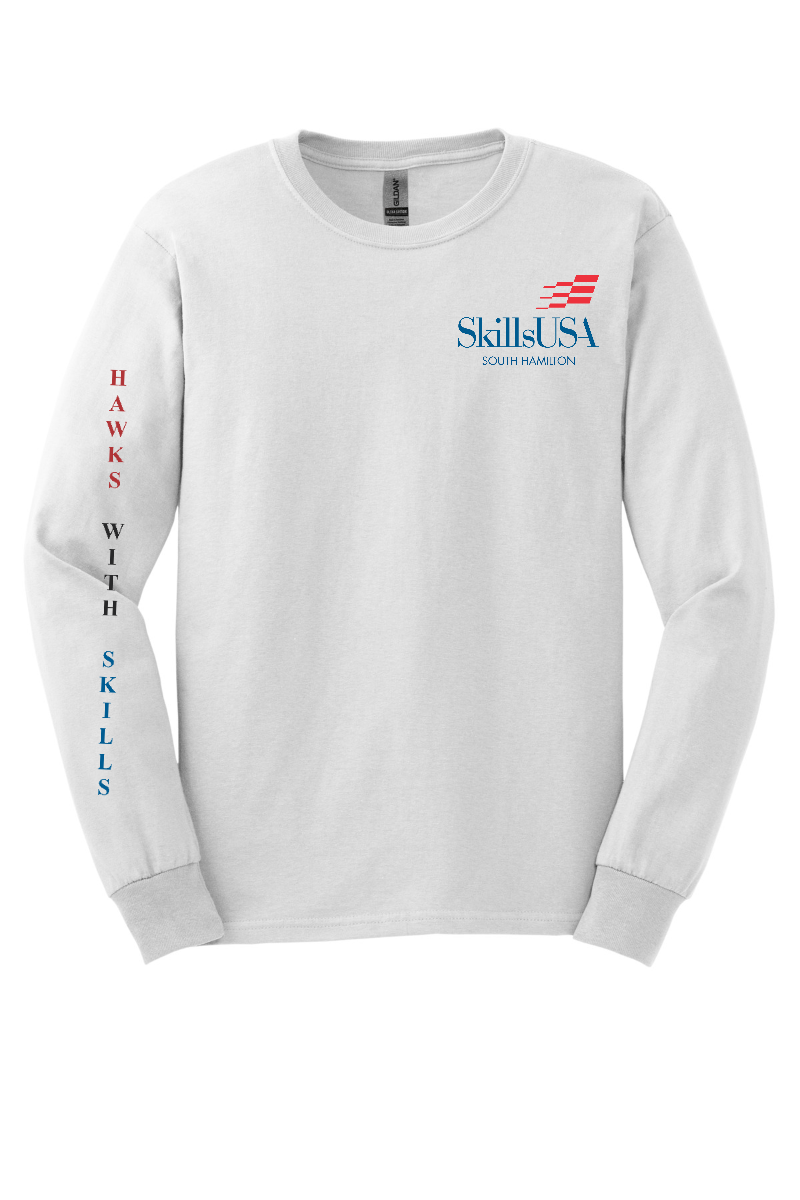 Gildan® Ultra Cotton® 100% US Cotton Long Sleeve T-Shirt - G2400 - Skills USA - DTF