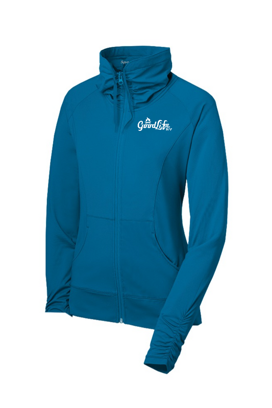 Sport-Tek® Women's Sport-Wick® Stretch Full-Zip Jacket - LST852 - EMB