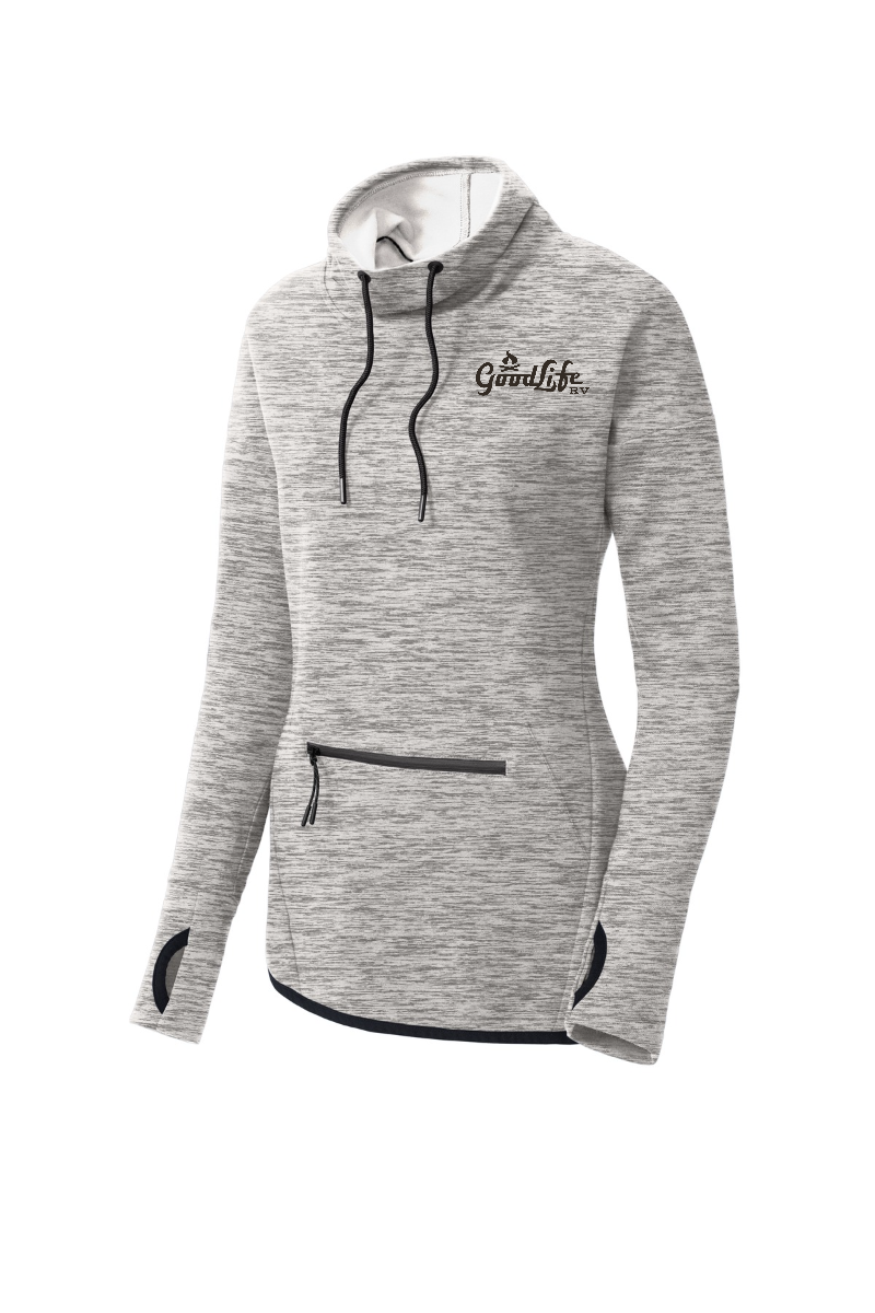Sport-Tek Women's Triumph Cowl Neck Pullover - LST280 - EMB