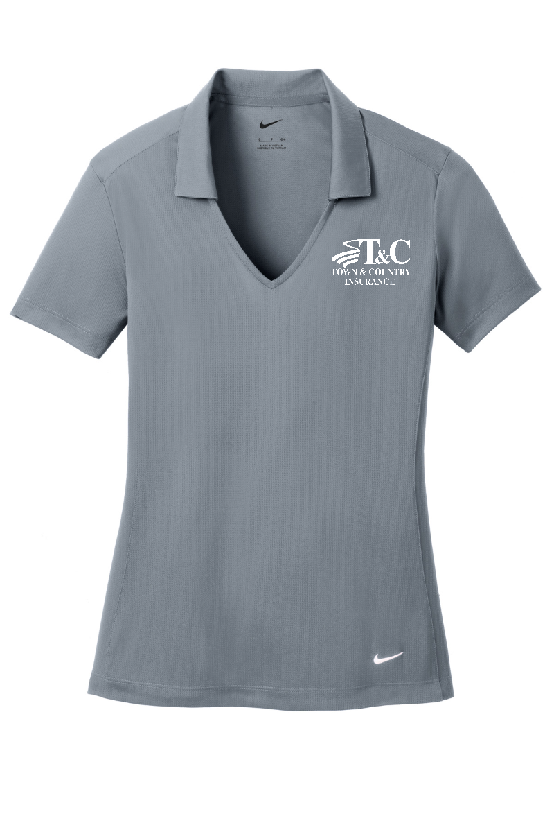 Extended Sizes - Nike Golf Ladies Dri-FIT Vertical Mesh Polo - 637165 - T&C