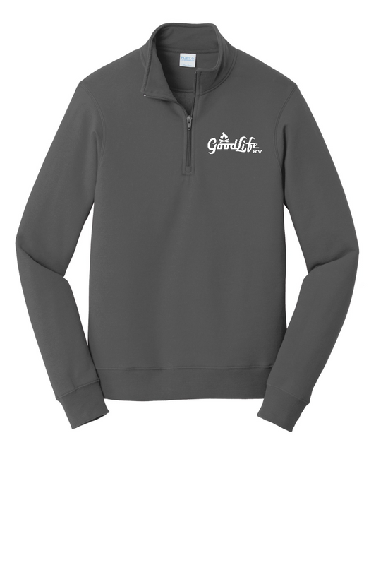 Port & Company® Fan Favorite™ Fleece 1/4-Zip Pullover Sweatshirt - PC850Q - EMB