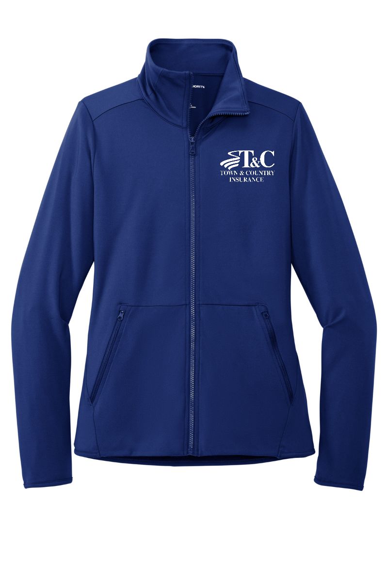 Port Authority Ladies Accord Stretch Fleece Full-Zip - LK595 - T&C