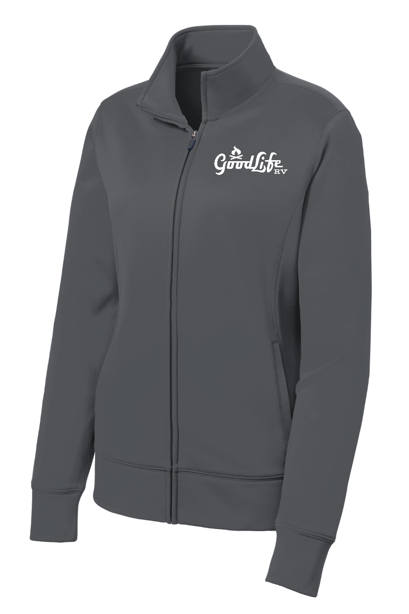 Sport-Tek® Women's Sport-Wick® Fleece Full-Zip Jacket - LST241 - EMB