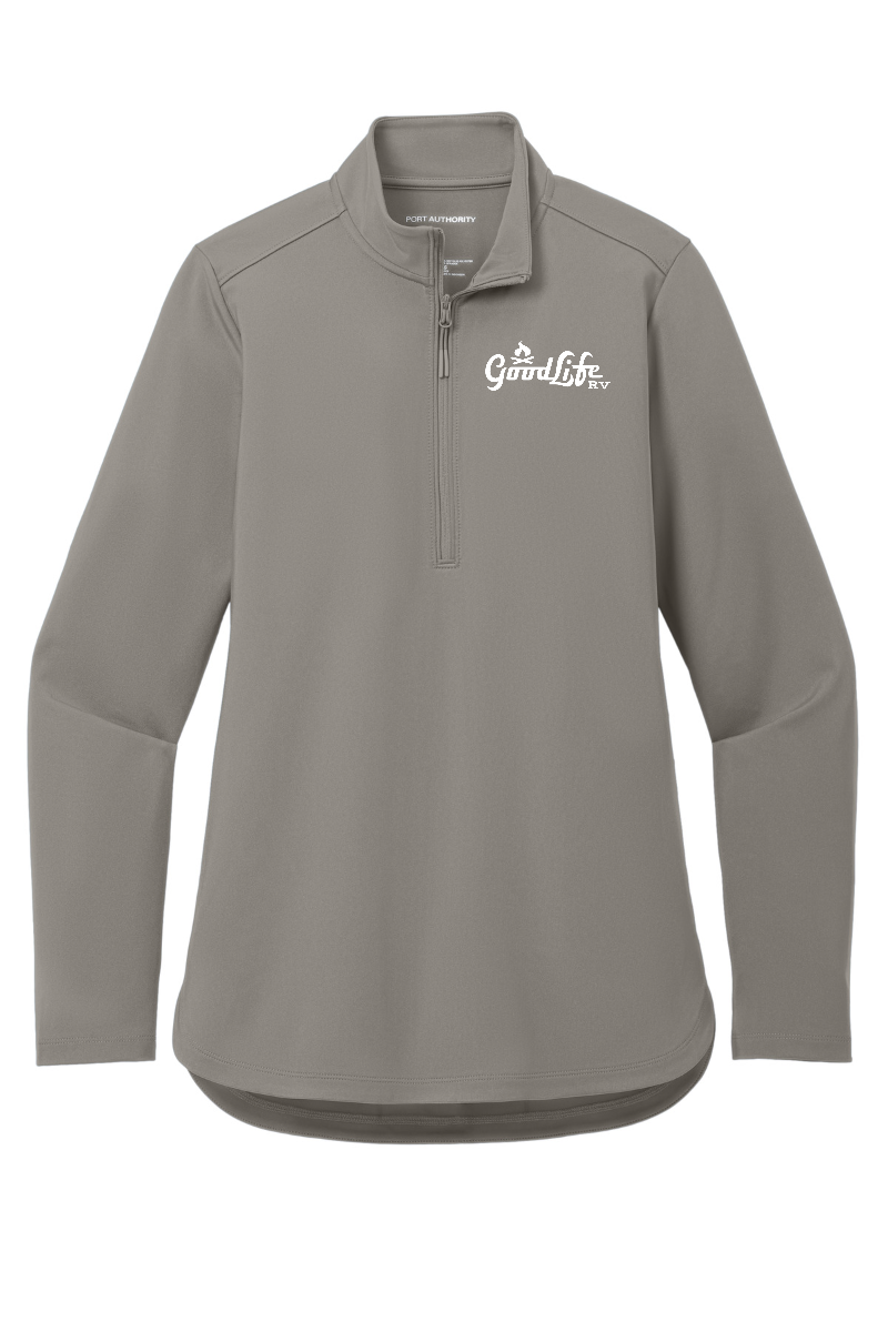 Port Authority Women's C-FREE Double Knit 1/4-Zip - LK880 - EMB