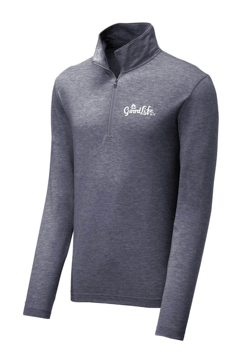 Sport-Tek PosiCharge Tri-Blend Wicking 1/4-Zip Pullover - ST407- EMB